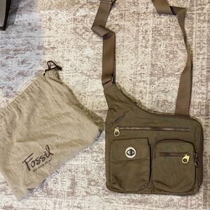 Fossil Tan Messenger Bag for Men